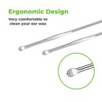 MAPPERZ Ear cleaning tool / ear wax cleaner / earwax cleaning tools / ear cleaning kit / 6 Piece Ear Cleaner Tool / Stainless Steel Ear Curette Safety Cleaner with Brush and Storage Box/ Earwax Removal Kit - Set of 6 - Image 5