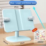Adjustable Foldable Book Holder for Reading & Study | Ergonomic Book Stand with Height & Angle Adjustment | Hands-Free Desk Bookstand for Kids, Adults, Students | Office & Tablet Support - Image 4