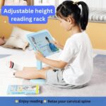 Adjustable Foldable Book Holder for Reading & Study | Ergonomic Book Stand with Height & Angle Adjustment | Hands-Free Desk Bookstand for Kids, Adults, Students | Office & Tablet Support - Image 7