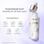Olay 7in1 Ultra-light Face Serum | Niacinamide, Vitamin C, Collagen Peptides | Fights 7 Issues for Smooth & Glowing Skin | Normal to Oily Skin | Dermatologically Tested | Non Comedogenic | 30ml - Image 7