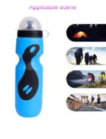 IRIS 650ml Outdoor Sports Squeezy Water Bottle for Cycling, Mountain Bikes Sports, Indoor and Outdoor Activities (Blue) - Image 3