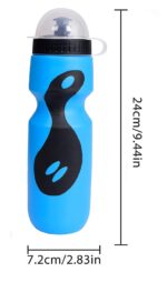 IRIS 650ml Outdoor Sports Squeezy Water Bottle for Cycling, Mountain Bikes Sports, Indoor and Outdoor Activities (Blue) - Image 5