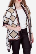 ICW Women's Abstract Print Cotton Scarf Stoles Shawl Head Scarve - Image 3