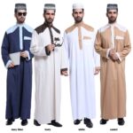 XGOPTS Men's Muslim Prayer Kufi Hat Islamic Prayer Beanie Skull Cap with Embroidery Arab Turkish Headwear Kofi Round Eid Cap - Image 3