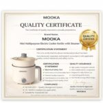 MOOKA Mini Multipurpose Electric Cooker Kettle With Steamer 1.5 Liter Inner Pot Non-Stick Hotpot Cooker For Cooking Hot Water Rice Idli Momos Tea 600W Portable Travel - Image 3