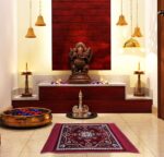 Kuber Industries 2 Pieces Velvet Prayer Mat/Aasan/Pooja Mat/Meditation Mat/Multipurpose Velvet Rectangular Rug Mat 2 Ft X 2 Ft (Maroon) Ctktc33909 - Image 3