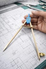 Germany Brass Divider Pencil Compass Wing Locking Adjustable Accurate Working Compass | Great German Item For Marine Navigation, Geometry, Woodworking, Drafting Drawing Tool | Warcraft Nauticals - Image 3