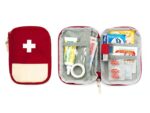 Polyester Travel Mini First Aid Pouch for Outdoor Medical Bag Emergency Survival First Aid Kit, 8 X 1 X 12 Cm, Multicolor (1) - Image 3