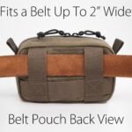 diodrio Belt Pouch for Men Women YKK Zippers EDC Pouch, Belt Bag Waist Pack for Traveling, Hiking, Outdoors, Water Resistant, Heavy Duty Waxed Canvas, Olive - Image 7