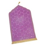 Islamic Muslim Prayer Rug Flannel Carpet Soft 25.5X45Inch for Kids Men Women Style N|Home & Garden|Rugs & Carpets|Door Mats & Floor Mats - Image 3
