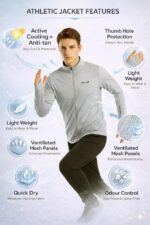 FUNKY MONKEY UV ArmourX UV Protection Sunscreen with Mesh Ventilation Jacket | Anti-Tan Cooling Jacket | Lightweight Quick Dry Summer - Image 3