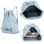 Travel Folding bag for Girls Women Trendy Waterproof Stylish Backpack Lightweight Polyester Drawstring Bag for Any Occasion Waterproof Drawstring bag Girls and Womens - Image 3