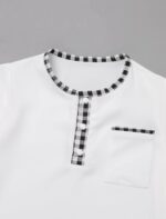 IDOPIP Muslim Baby Boys Ramadan Eid Outfit Kaftan Thobe Arabic Islamic Abaya Dubai Robe Prayer Clothes with Head Scarf + Rope - Image 7