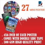 Decor Villa Islamic Wall Posters Set of 27 (4x6 Inch) | Mecca Madina Kaaba Mosque HD Printed Mini Wall Art for Home, Office & Prayer Room Decoration | Islamic Calligraphy Religious Wall Decor Photo Prints (Unframed) - Image 6