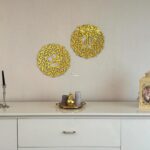 VNDRA® Allah Muhammad Arabic Calligraphy Wall Art, Acrylic Wooden, 2pcs Gold,Home, Office, Living Room, Bedroom, Dining Room, Kitchen, Bathroom, Hallway, Table, Islamic Room Decor (Gold) - Image 3