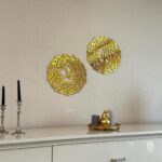 VNDRA® Allah Muhammad Arabic Calligraphy Wall Art, Acrylic Wooden, 2pcs Gold,Home, Office, Living Room, Bedroom, Dining Room, Kitchen, Bathroom, Hallway, Table, Islamic Room Decor (Gold) - Image 4