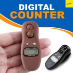 Karomouj KMA663 Digital Finger Counter – 5-Digit LCD Hand Tally Counter with Beep After 100 Counts – Jap Mala Counter for Meditation, Mantra Chanting, Games & Activities (Matt Brown, Pack of 1) - Image 3