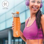 MILTON Gripper 750 Stainless Steel Water Bottle 750 ml, Single Walled, ISI Certified I Leak Proof Lid, Rust Proof I for School, Office, Gym I Orange - Image 6