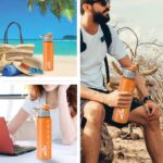 MILTON Gripper 750 Stainless Steel Water Bottle 750 ml, Single Walled, ISI Certified I Leak Proof Lid, Rust Proof I for School, Office, Gym I Orange - Image 7
