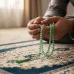 FAF Crystal Tasbeeh Manual Counter – 99 Islamic Prayer Beads | Tasbih for Muslims, Dhikr/Misbahah/Zikr Beads | Crystal Tasbeeh Mala for Men & Women, Ramadan & Eid Islamic Gift (green) - Image 4