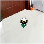 woopme ® Qibla Compass Arrow Direction Praying Sticker for Wall Floor Decoration Prayer Room L x H 15 x 25.4 Cms - Image 3