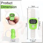 Digital Finger Tally Counter Ring (Pack of 3, Multicolor) | 5-Digit LCD Display Portable Hand Counter for Prayer, Meditation, Sports, Exercise & Daily Activity Tracking - Image 3