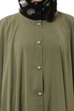 Modest Co-Ord Set for Women - Loose Fit Front Open Free Size Kaftan Top with Trouser - Image 5