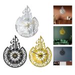 Modern Muslim Wall Clock Islamic Eid Al-Fitr for Home Kitchen Black - Image 8
