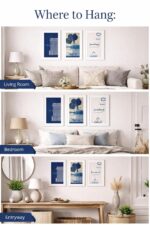 Islamic Calligraphy Wall Frame | Arabic Calligraphy Sabr Tawakkul Shukr Hab | Premium MDF Frame with Glass | Muslim Home Decor | Living Room, Bedroom Decoration (A4 Black Frame) - Image 5