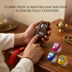 Digital Tally Counter & Wooden Mantra Jaap Machine Combo | 1 Handheld Clicker with Compass + 3 Finger Ring Counters (Transparent Straps) for Tasbih, Pooja, Meditation & General Counting - Image 7