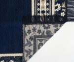 KETOSTICS® Muslim Islamic Prayer Mat,Anti Skid Janamaz musallah Mat, Pure chennille Look, Soft Foldable,Aasan,Meditation Mat,Multipurpose Velvet Rug Mats (Size: 70cm X 110cm) (Blue f) - Image 4