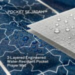 TAKVA The Pocket Sejadah™ | Portable Foldable Travel Prayer Mat, Waterproof, Ramadan/Eid Gift, Perfect Muslim Gift, Pocket Size (Design in Japan, Made in Turkey) - Image 6