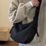 Travel Crossbody Crescent Bag for Women - Moon Shape Sling Bag with Zipper, Lightweight Shoulder Purse, Unisex Chest & Waist Bag for Travel, Daily Use & Outdoor - Image 3