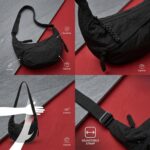 Travel Crossbody Crescent Bag for Women - Moon Shape Sling Bag with Zipper, Lightweight Shoulder Purse, Unisex Chest & Waist Bag for Travel, Daily Use & Outdoor - Image 7