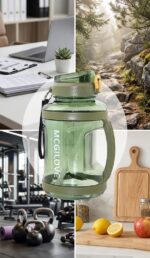 Extra Large 2700ml Water Bottle, Leakproof BPA-Free Gym Bottle with Straw, Reusable Sports Water Jug for Workout, Hiking, Training & Outdoor Use - Image 5