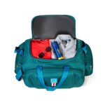 M MEDLER Derben Nylon 55 Litres Waterproof Strolley Duffle Bag- 2 Wheels - Luggage Bag (Turquoise), Inline_Skate_Wheel - Image 4