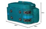 M MEDLER Derben Nylon 55 Litres Waterproof Strolley Duffle Bag- 2 Wheels - Luggage Bag (Turquoise), Inline_Skate_Wheel - Image 8