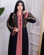 Burqa for women embroidery burkha with Dupatta suitable up to 65kg body weight. - Image 3