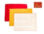 Achleshwar Woolen Pooja Asana Combo of 3 | Handcrafted Meditation & Prayer Mat | Soft, Comfortable & Insulated from Ground | Red, Yellow & White | 23x30 Inch - Image 3