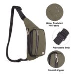 NFI essentials Waist Chest Bag for Men Women Belt Sling Pouch Crossbody Unisex Crossover Fanny Pack One Side Travel Hiking Zip Bag Multipurpose Adjustable Strap Shoulder Running Bag - Image 6