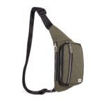 NFI essentials Waist Chest Bag for Men Women Belt Sling Pouch Crossbody Unisex Crossover Fanny Pack One Side Travel Hiking Zip Bag Multipurpose Adjustable Strap Shoulder Running Bag - Image 7