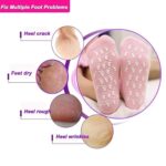 Alkviz Silicone Gel Spa Socks Anti Crack Half-Length Foot Protector Moisturizing Silicone Socks Reusable Foot Care Socks for Heel Repair & Hydration (Multicolor) - Image 4