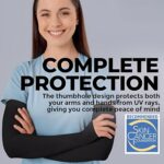 Sheux Unisex Arm sleeves with UV Protection for Men and Women Outdoor Indoor Sports UPF 50 Arm Cover with Compression & Cooling Effect Summer Hand Gloves - Image 7