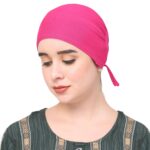 Envius Plain Cotton Design Ready To Wear Muslim Women Under/head Scarf Hijab Cap - Image 5