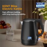 KENT Bliss Electric Kettle | 1500W Power & 1.5L Capacity | Cool Touch Exterior Body & SS 304 Inner Body | 5 Minutes Fast Boiling | Overheat & Dry Boiling Protection | LED Light Switch | Auto Shut-OFF - Image 3
