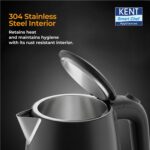 KENT Bliss Electric Kettle | 1500W Power & 1.5L Capacity | Cool Touch Exterior Body & SS 304 Inner Body | 5 Minutes Fast Boiling | Overheat & Dry Boiling Protection | LED Light Switch | Auto Shut-OFF - Image 5