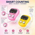 DERIKO 3 Qty - Digital Finger Tally Counter Ring | 5 Digit Clicker Counter with LCD Display & Reset Button | Tasbeeh Jap Mantra Counter for Meditation, Knitting, Golf, Classroom (Adjustable Strap) - Image 3
