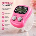 DERIKO 3 Qty - Digital Finger Tally Counter Ring | 5 Digit Clicker Counter with LCD Display & Reset Button | Tasbeeh Jap Mantra Counter for Meditation, Knitting, Golf, Classroom (Adjustable Strap) - Image 4