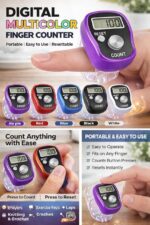 DERIKO 3 Qty - Digital Finger Tally Counter Ring | 5 Digit Clicker Counter with LCD Display & Reset Button | Tasbeeh Jap Mantra Counter for Meditation, Knitting, Golf, Classroom (Adjustable Strap) - Image 6