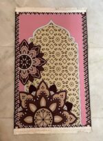 Luxury Microfiber Prayer Mat l Flower Design Prayer Mat, Yoga Mat & Meditation Mat | Soft & Comfortable Rug | 26x42 Inch, Washable, Foldable Mat for Daily Use. - Image 5